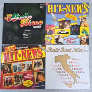The Best Of Italo-Disco Vol. 8 2LP Hit-News K-tel Hit-News Italo Boot Mix Vol. 5 (2) Box 5 Discuri Vinil VG VG+ - Cleo, Kinky Go, Swan, Matt Bianco, Fun Fun, Blondie, Hot Chocolate, Aneka, Rex Abe, Grant Miller (lotD6)