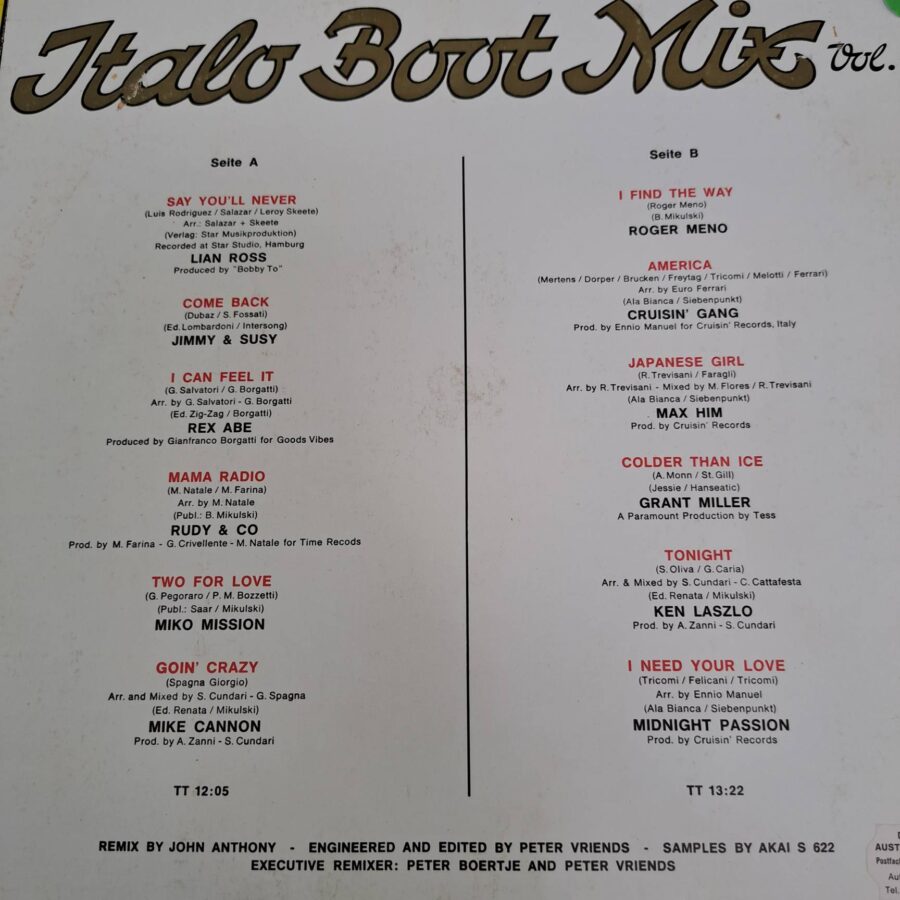 Box 5 Discuri Vinil VG VG+ - Cleo, Kinky Go, Swan, Matt Bianco, Fun Fun, Blondie, Hot Chocolate, Aneka, Rex Abe, Grant Miller (lotD6)