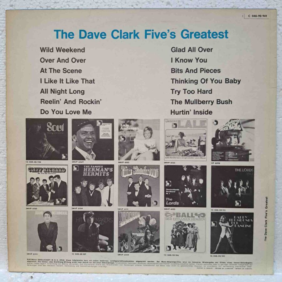 The Dave Clark Five – The Dave Clark Five's Greatest – Disc Vinil LP VG (lotK)