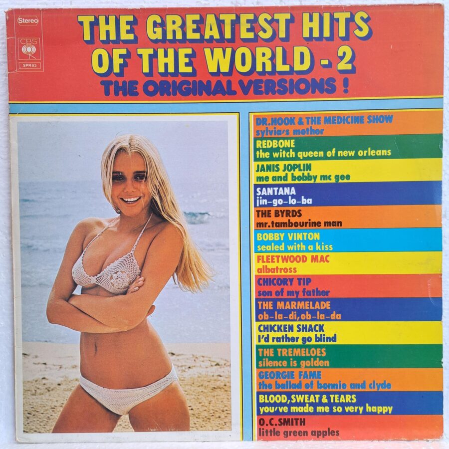 The Greatest Hits Of The World - 2 Disc VINIL LP VG Janis Joplin, Fleetwood Mac, Santana, Blood, Sweat & Tears, Dr. Hook & The Medicine Show, Redbone