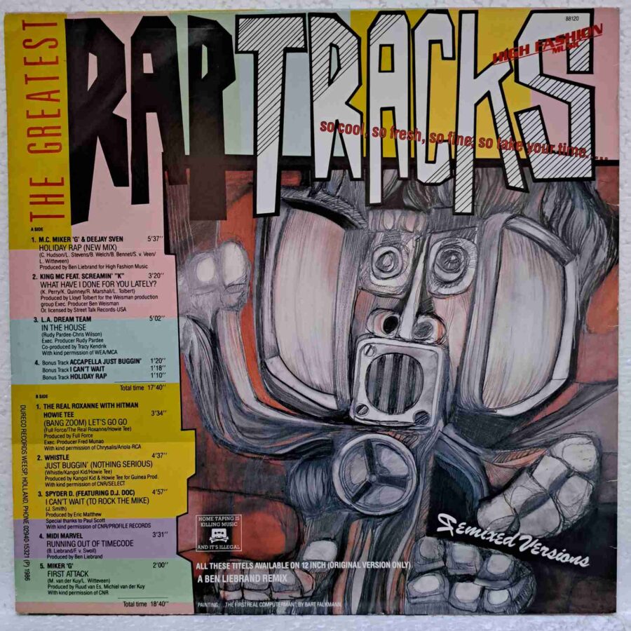 The Greatest Rap Tracks - MC Miker G., Midi Marvel, Spyder-D, Whistle - Disc Vinil LP VG+ (lotM)
