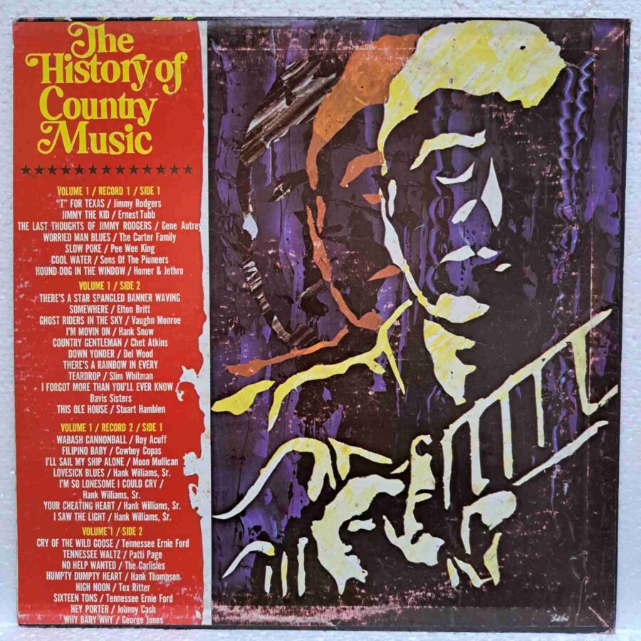 The History Of Country Music - Volume 1 - Johnny Cash, Jimmy Rodgers, Hank Williams, Patti Page, - Disc Vinil 2LP VG+ (lotM)