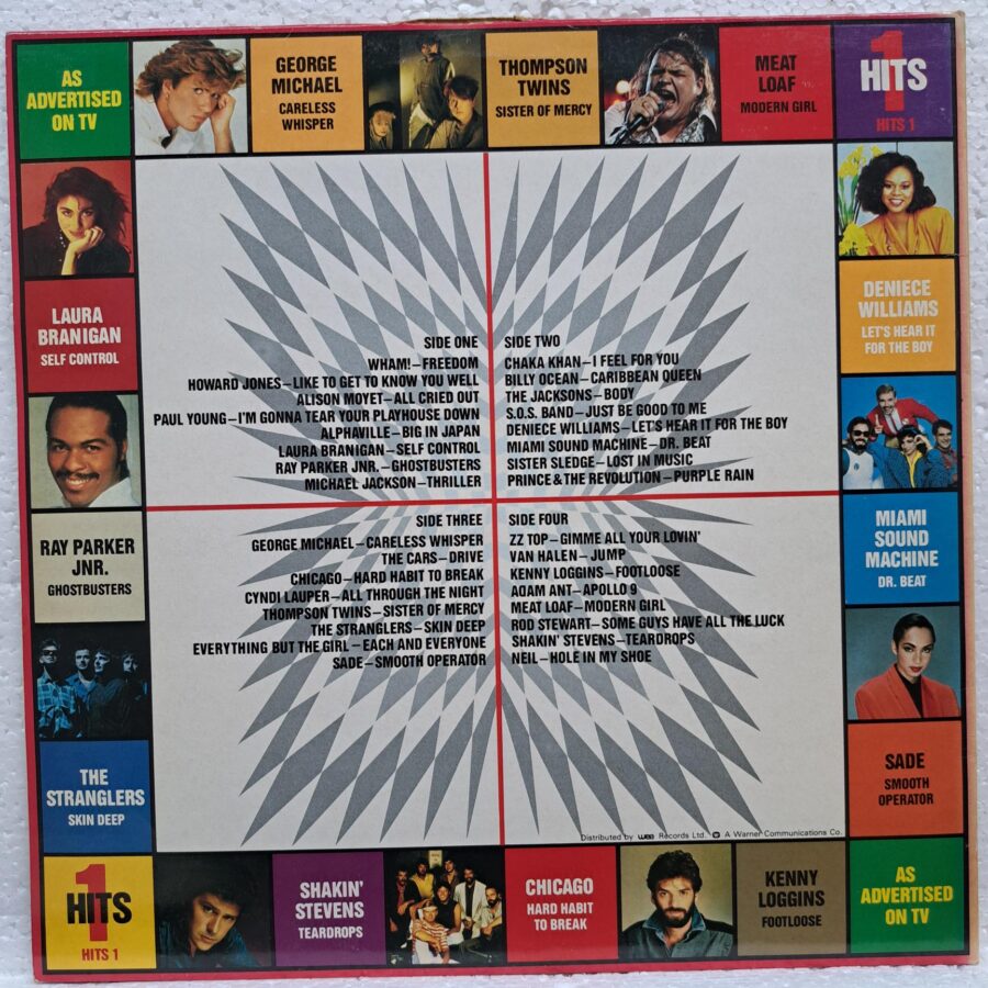 The Hits Album Disc Vinil 2LP VG+ (lotC) Wham! - ZZ Top - Sade - George Michael - Prince And The Revolution - Michael Jackson - Billy Ocean - Laura Branigan - Alphaville ...