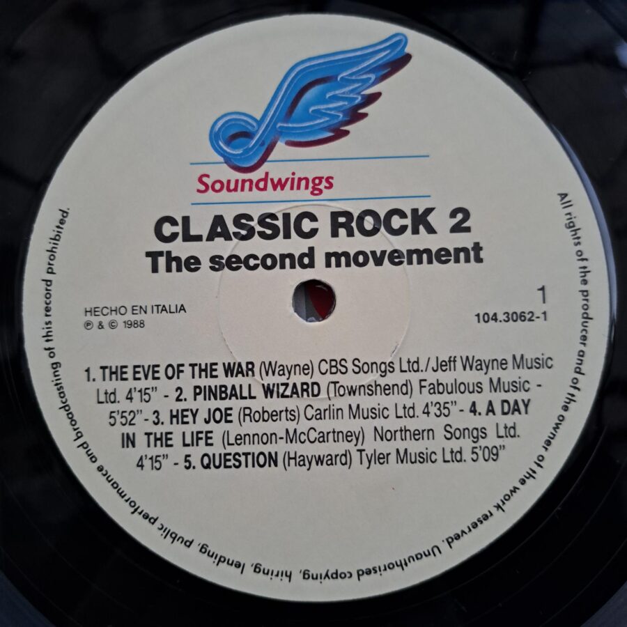 The London Symphony Orchestra – Classic Rock 2 - The Second Disc VINIL LP VG