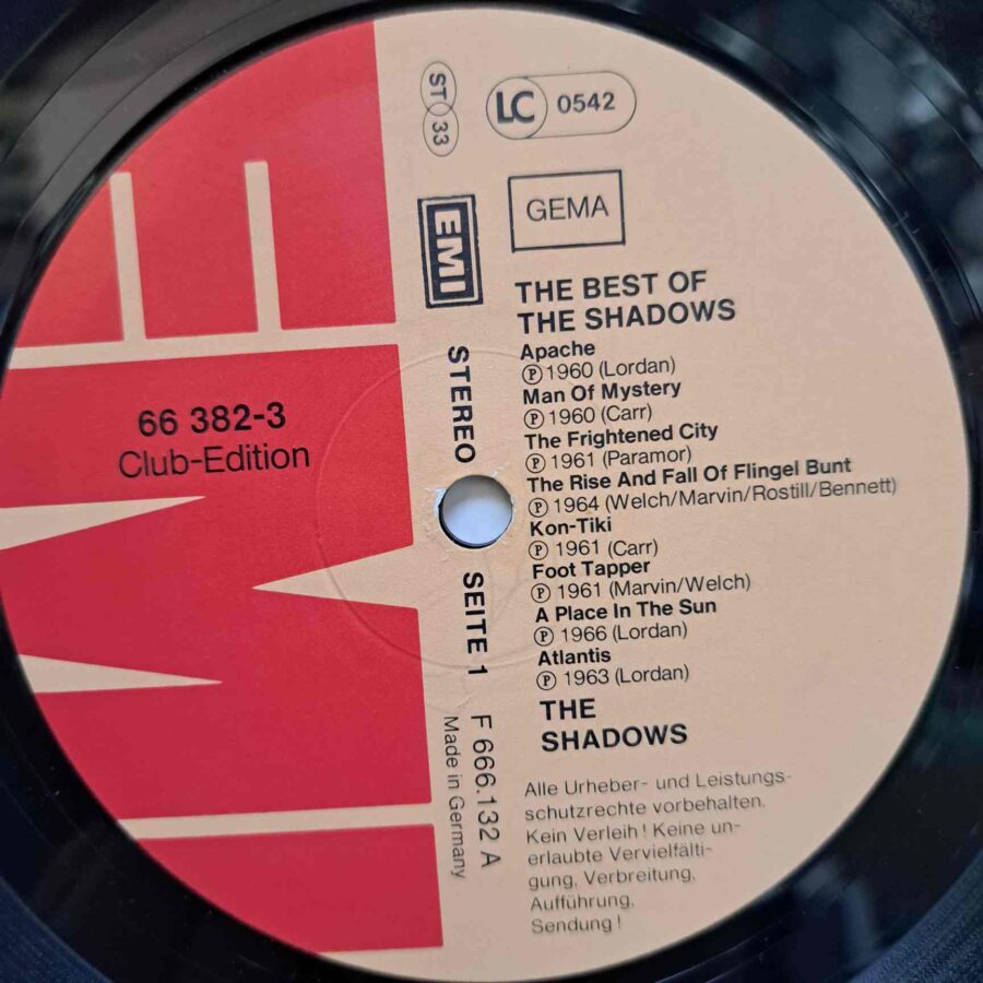 The Shadows – The Best Of The Shadows – Disc Vinil LP VG+ (lotI)