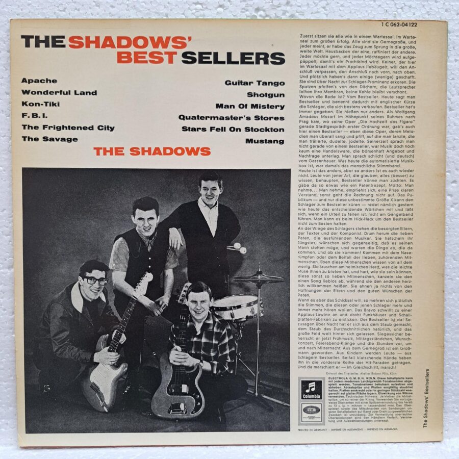 The Shadows – The Shadows' Bestsellers – Disc Vinil LP VG+ (lotB)