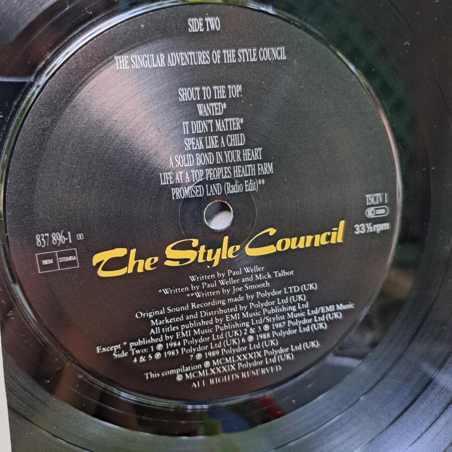 The Style Council – The Singular Adventures Of The Style Council - Greatest Hits Vol. 1 – Disc Vinil LP VG+ (lotC) UK