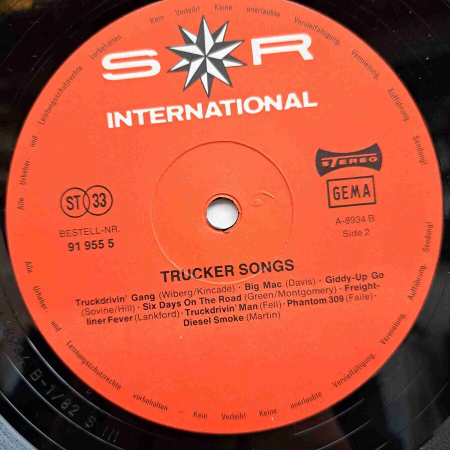 Trucker Songs - Davy Kendall, Tommy Stevens, The Winston Brothers, Ron Silvers - Disc Vinil LP NM