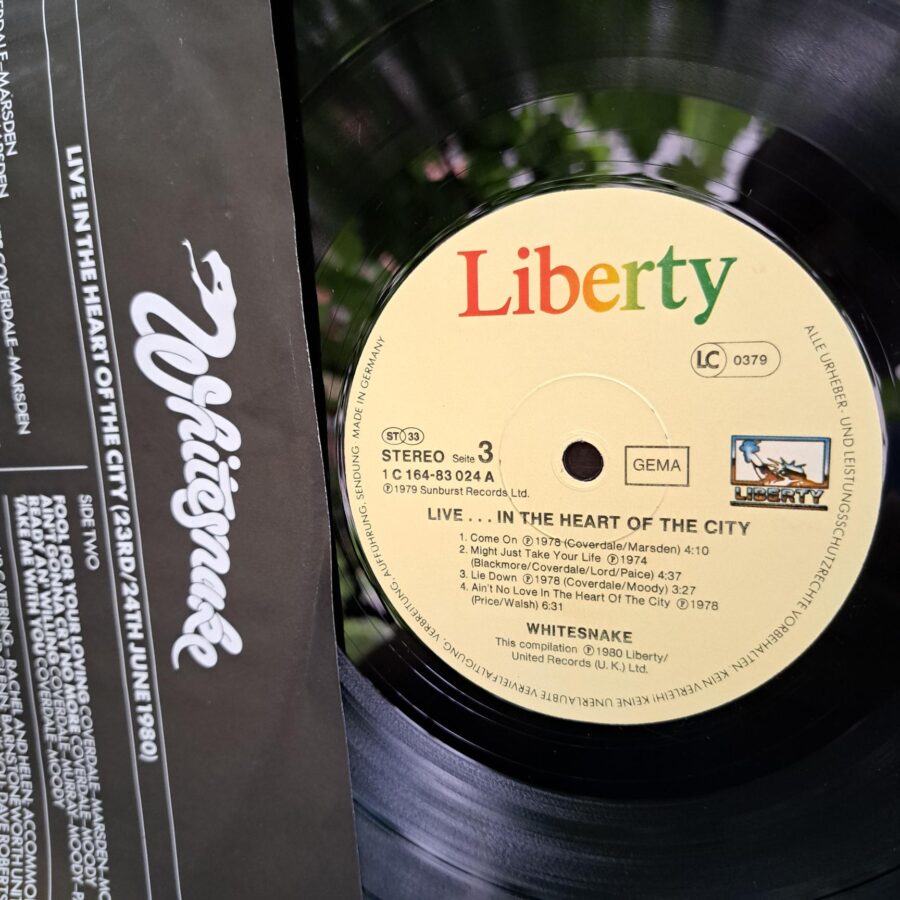 Whitesnake – Live... In The Heart Of The City – Disc Vinil 2LP VG VG+ (lotB)