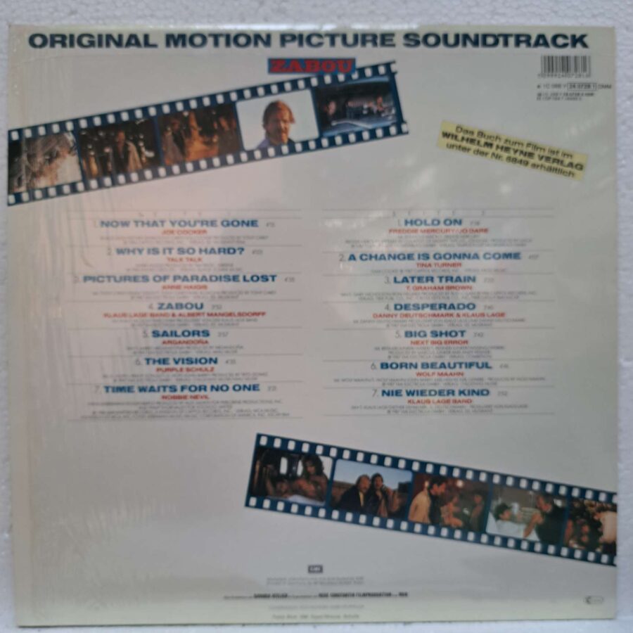 Zabou (Original Motion Picture Soundtrack) – Disc Vinil LP VG+ (lotE) - Joe Cocker, Tina Turner, Anne Haigis, Talk Talk,