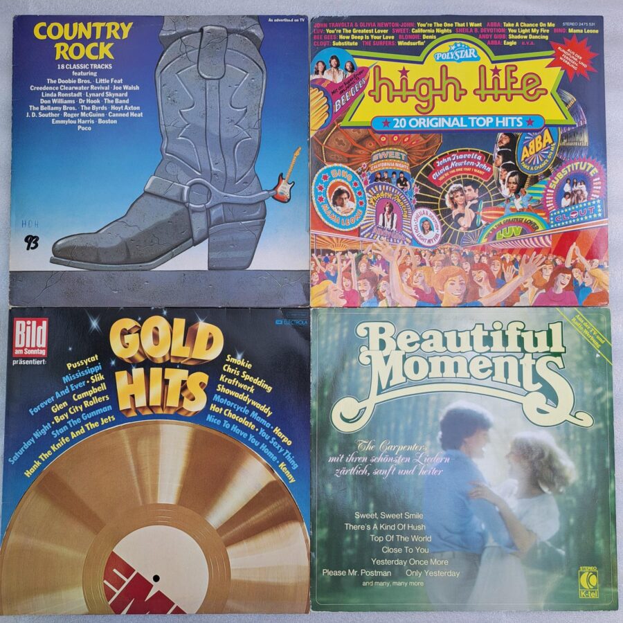 Compilati cu muzica country - rock - pop Discuri VINIL LP VG VG+ (box6:8)