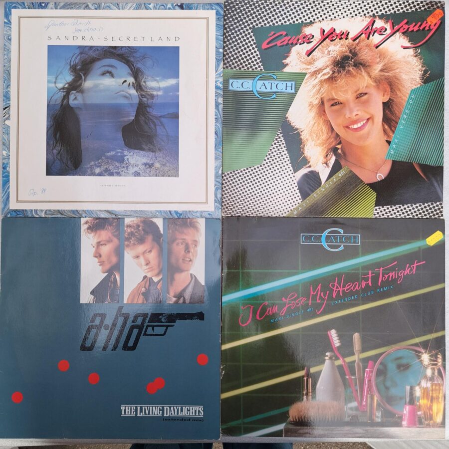 4 MAXIURI LA ALEGERE VINIL MAXI VG VG+ (SN *) CC Catch - UB40 - Vaya Con Dio - Blue System - Alphaville - Sandra - Modern Talking - Ofra Haza