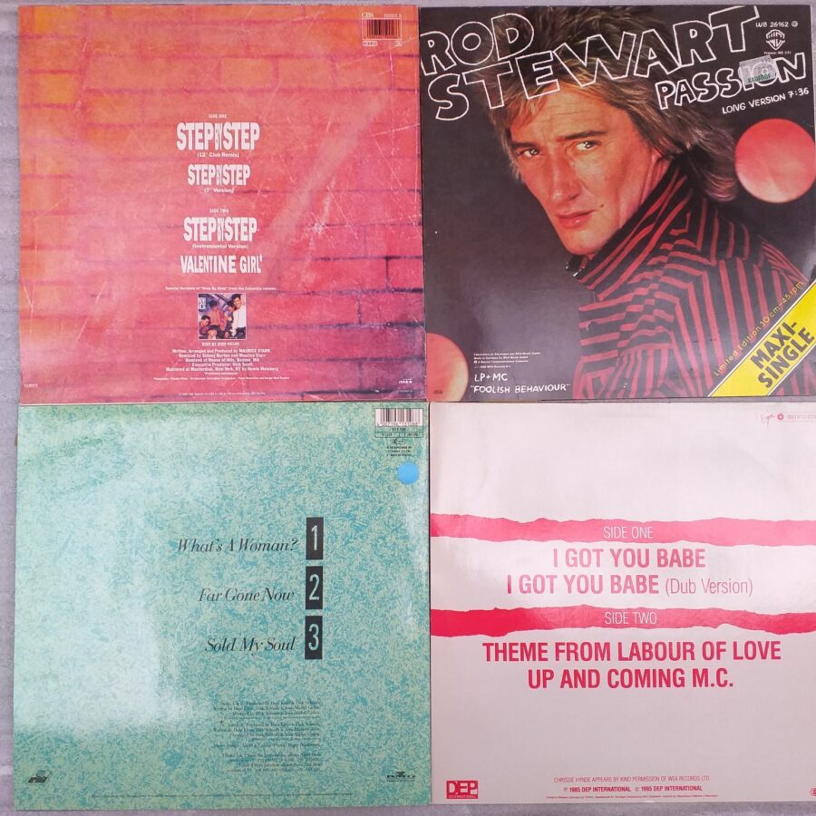 4 MAXIURI LA ALEGERE VINIL MAXI VG VG+ (SN *) CC Catch - UB40 - Vaya Con Dio - Blue System - Alphaville - Sandra - Modern Talking - Ofra Haza