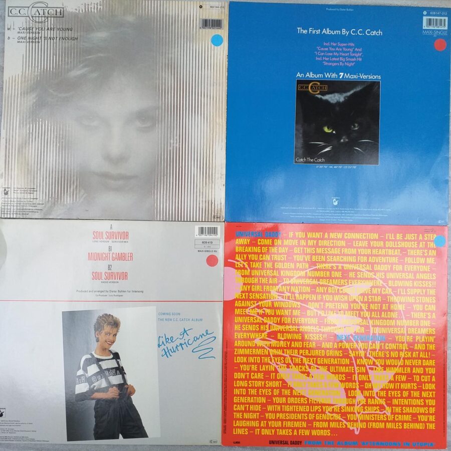4 MAXIURI LA ALEGERE VINIL MAXI VG VG+ (SN *) CC Catch - UB40 - Vaya Con Dio - Blue System - Alphaville - Sandra - Modern Talking - Ofra Haza