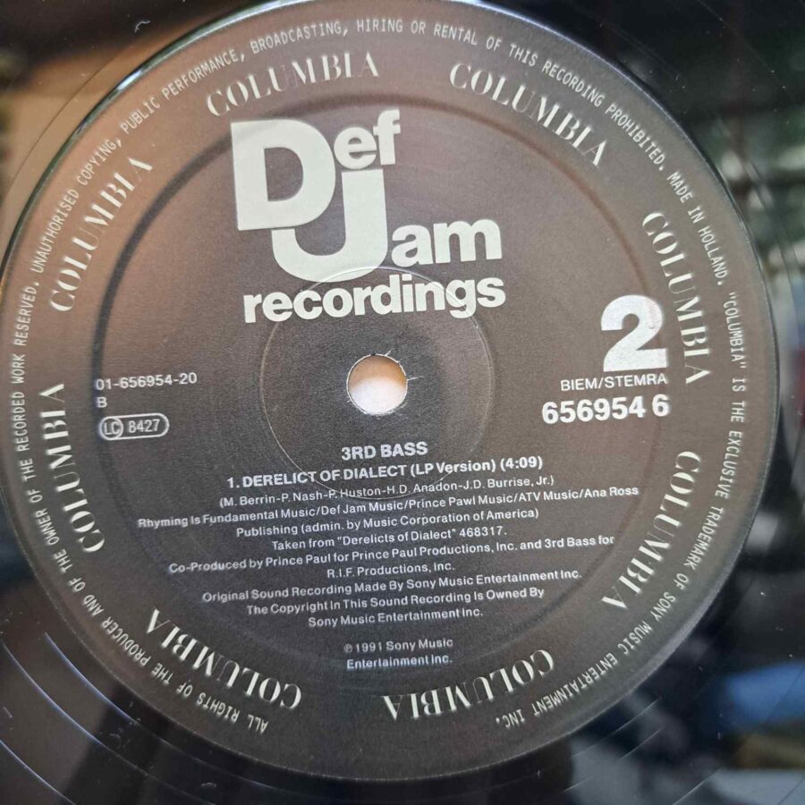 3rd Bass – Pop Goes The Weasel (1) 3rd Bass – Pop Goes The Weasel - Disc Vinil MAXI 45 RPM VG+ (lotF)