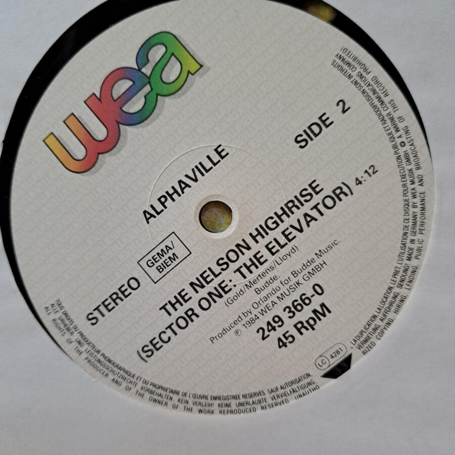 Alphaville – Sounds Like A Melody (1) Alphaville – Sounds Like A Melody – Disc Vinil MAXI VG VG+ (lotC)
