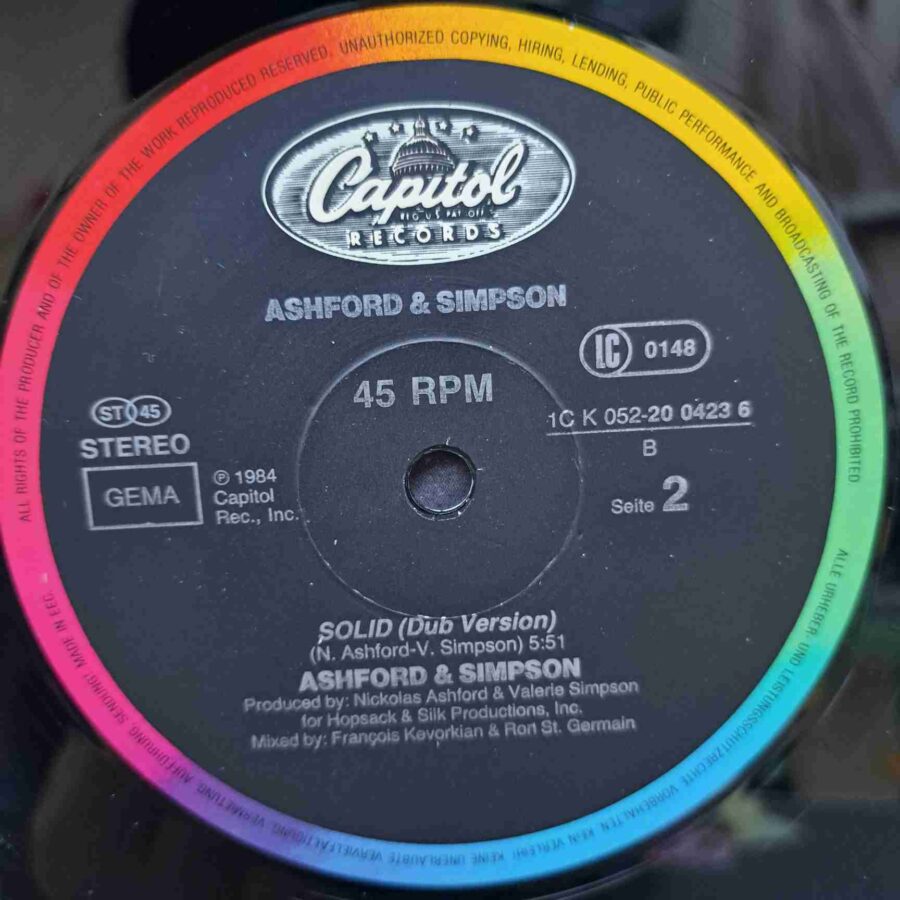 Ashford & Simpson – Solid – Disc Vinil MAXI 45 RPM VG VG+ (lotA)