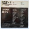 August • 91 (Three) - Disc Vinil MAXI VG+ (lotF)