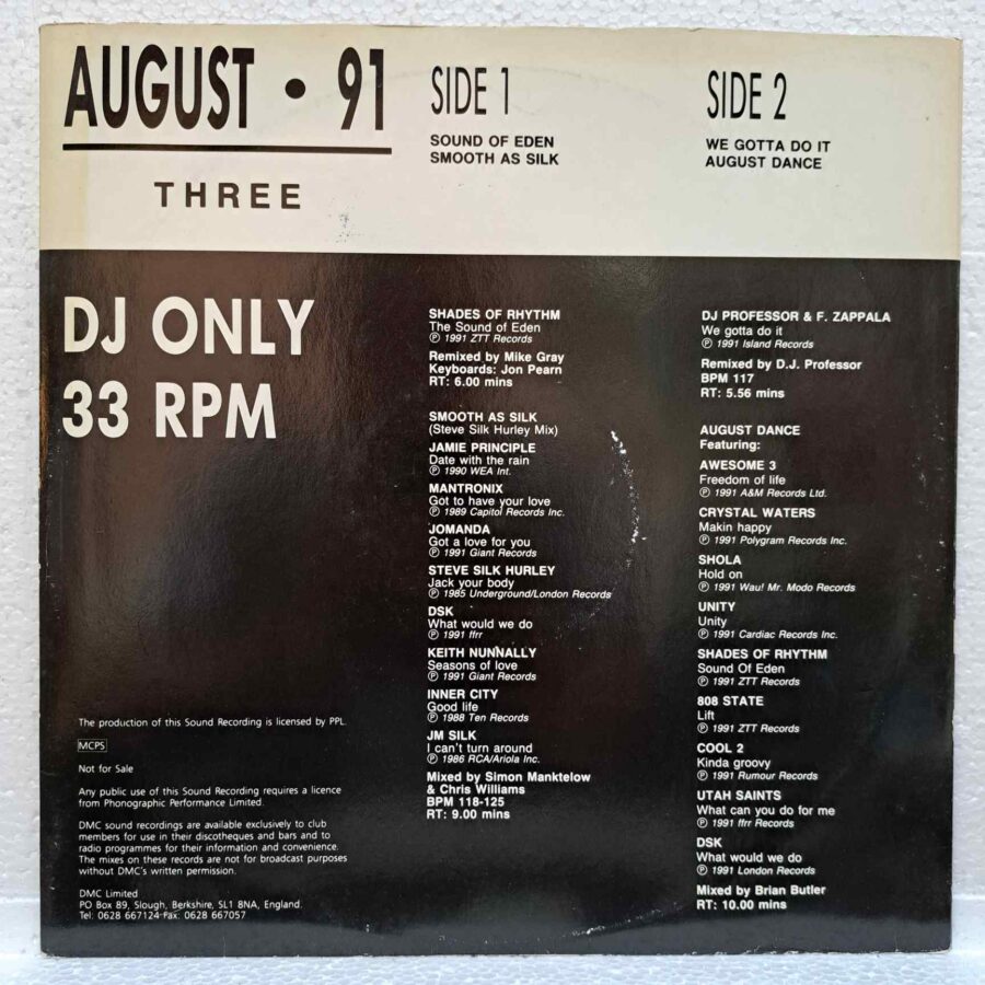 August • 91 (Three) - Disc Vinil MAXI VG+ (lotF)