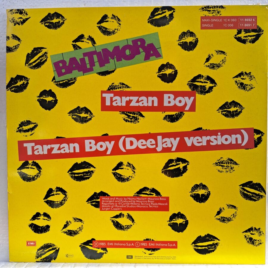 Baltimora – Tarzan Boy (Extended Version) Disc VINIL MAXI VG+ rezervat