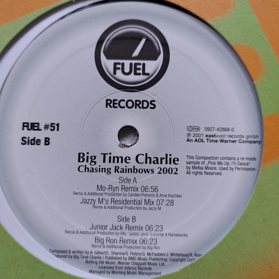 Big Time Charlie – Chasing Rainbows 2002 (1) Big Time Charlie – Chasing Rainbows 2002 - Disc Vinil MAXI VG+ (lotE)