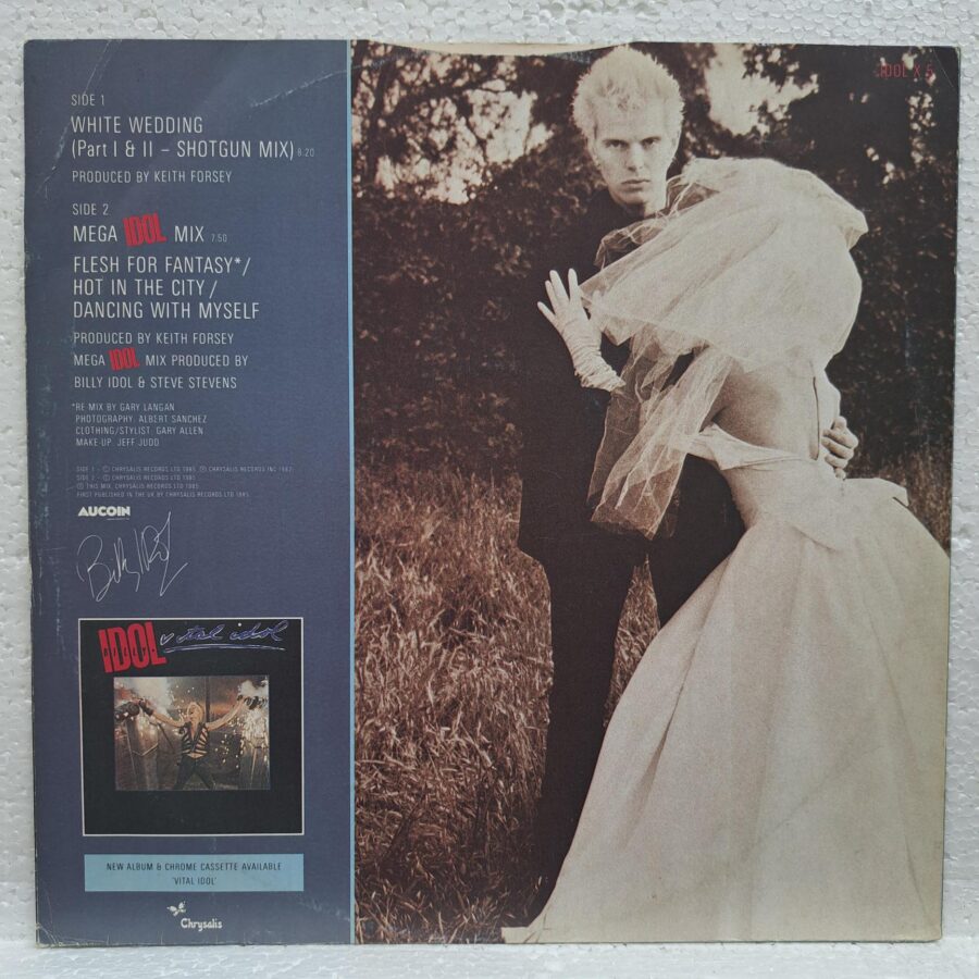 Billy Idol – White Wedding Parts I & II (Shot Gun Mix) (3) Billy Idol – White Wedding Parts I & II (Shot Gun Mix) – Disc Vinil MAXI VG+ (lotB)