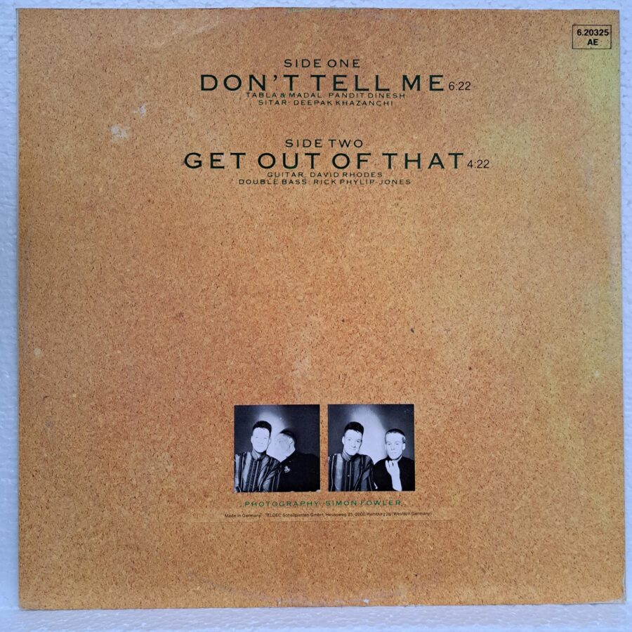 Blancmange – Don't Tell Me (2) Blancmange – Don't Tell Me Disc VINIL MAXI VG VG+