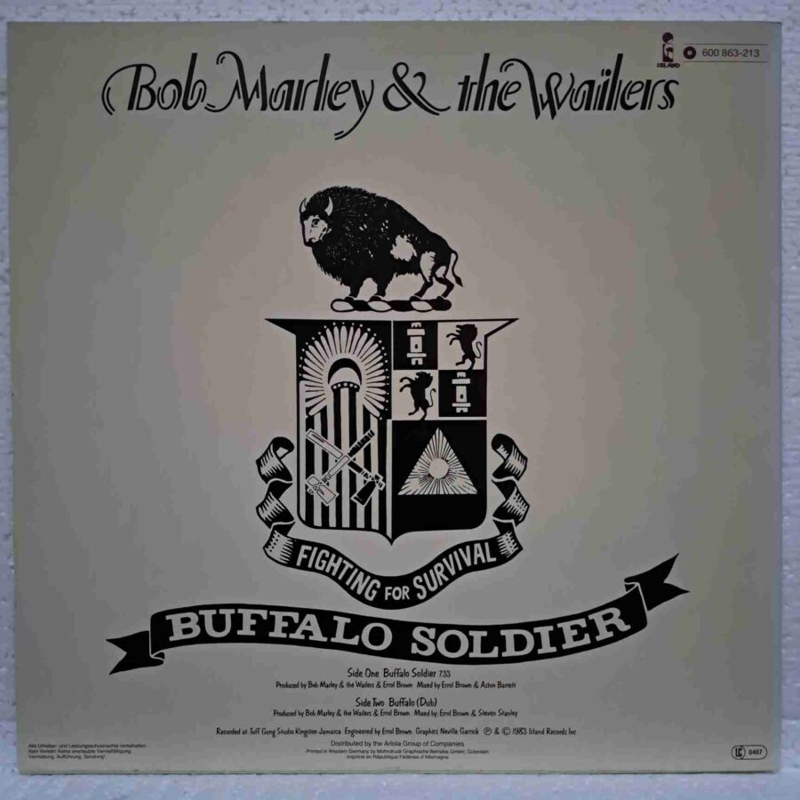Bob Marley & The Wailers – Buffalo Soldier – Disc Vinil MAXI 45 RPM VG VG+ (lotH)