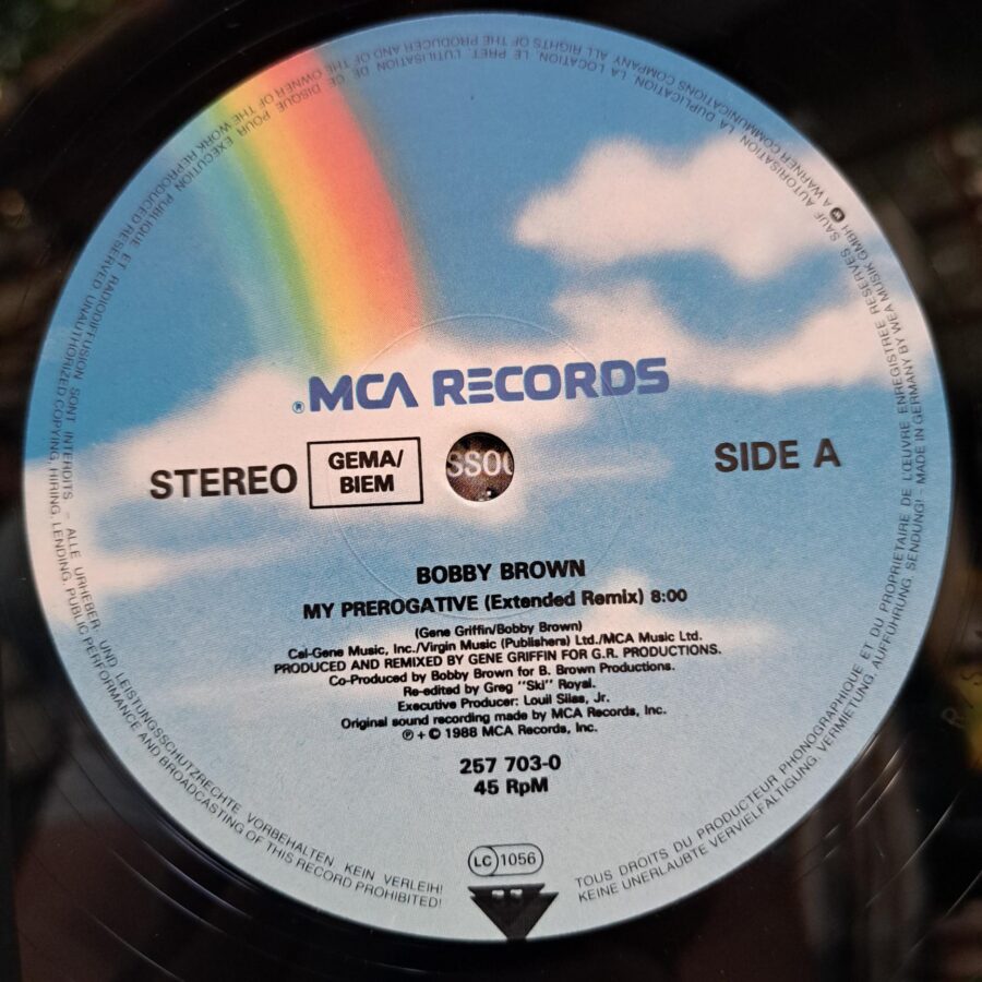 Bobby Brown – My Prerogative (Extended Remix) (1) Bobby Brown – My Prerogative (Extended Remix) – Disc Vinil MAXI 45 RPM VG+ (lotE)