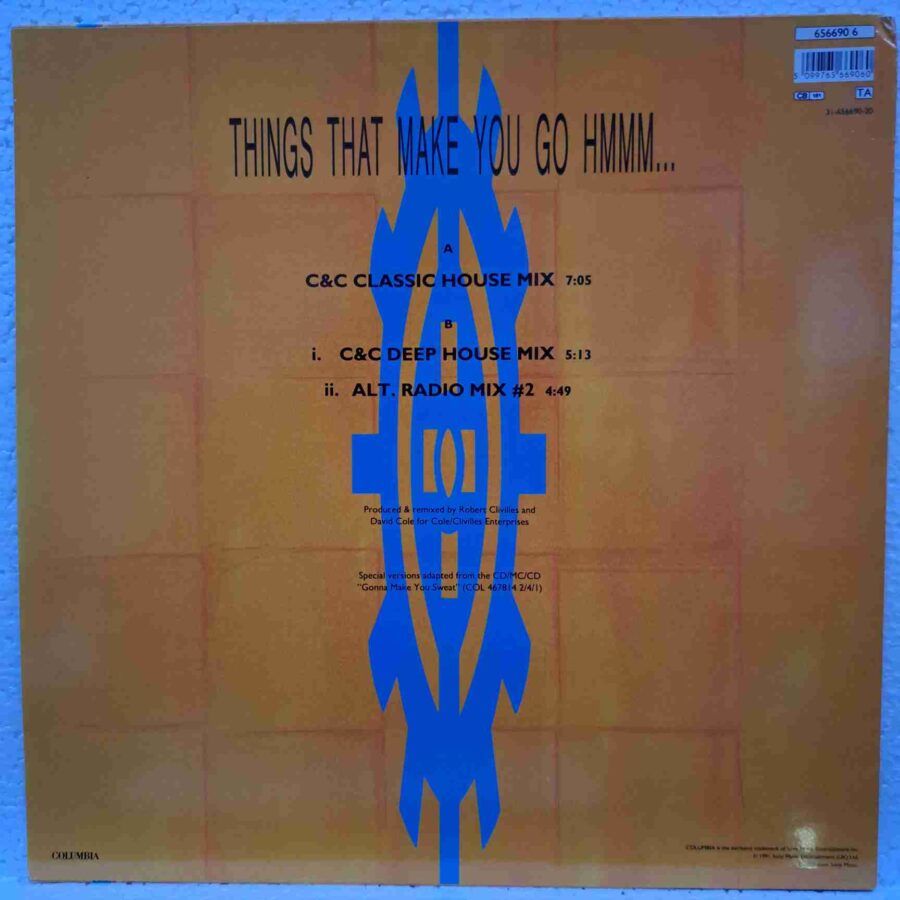 C + C Music Factory Featuring Freedom Williams – Things That Make You Go Hmmm.. – Disc Vinil MAXI 45 RPM EX