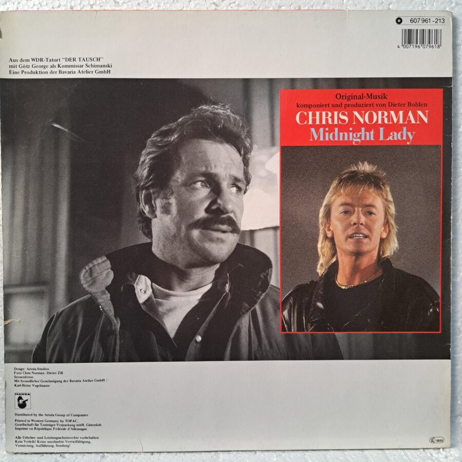 Chris Norman – Midnight Lady (Long Version) – Disc Vinil MAXI VG+ (lotC)