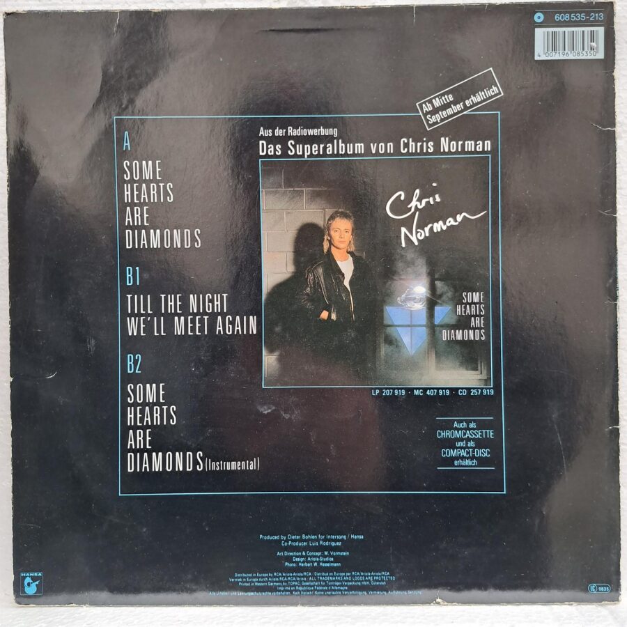 Chris Norman – Some Hearts Are Diamonds Disc VINIL MAXI EX