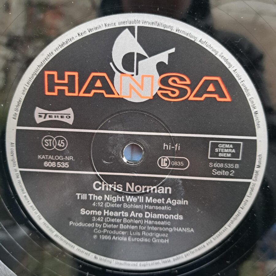 Chris Norman – Some Hearts Are Diamonds Disc VINIL MAXI EX