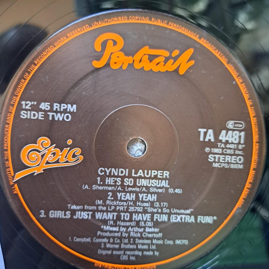 Cyndi Lauper – Money Changes Everything – Disc Vinil MAXI 45 RPM VG+(lotE)
