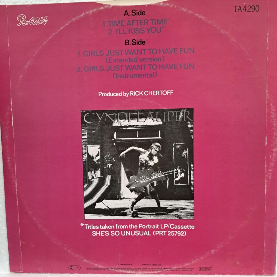 Cyndi Lauper – Time After Time Disc VINIL MAXI VG VG+