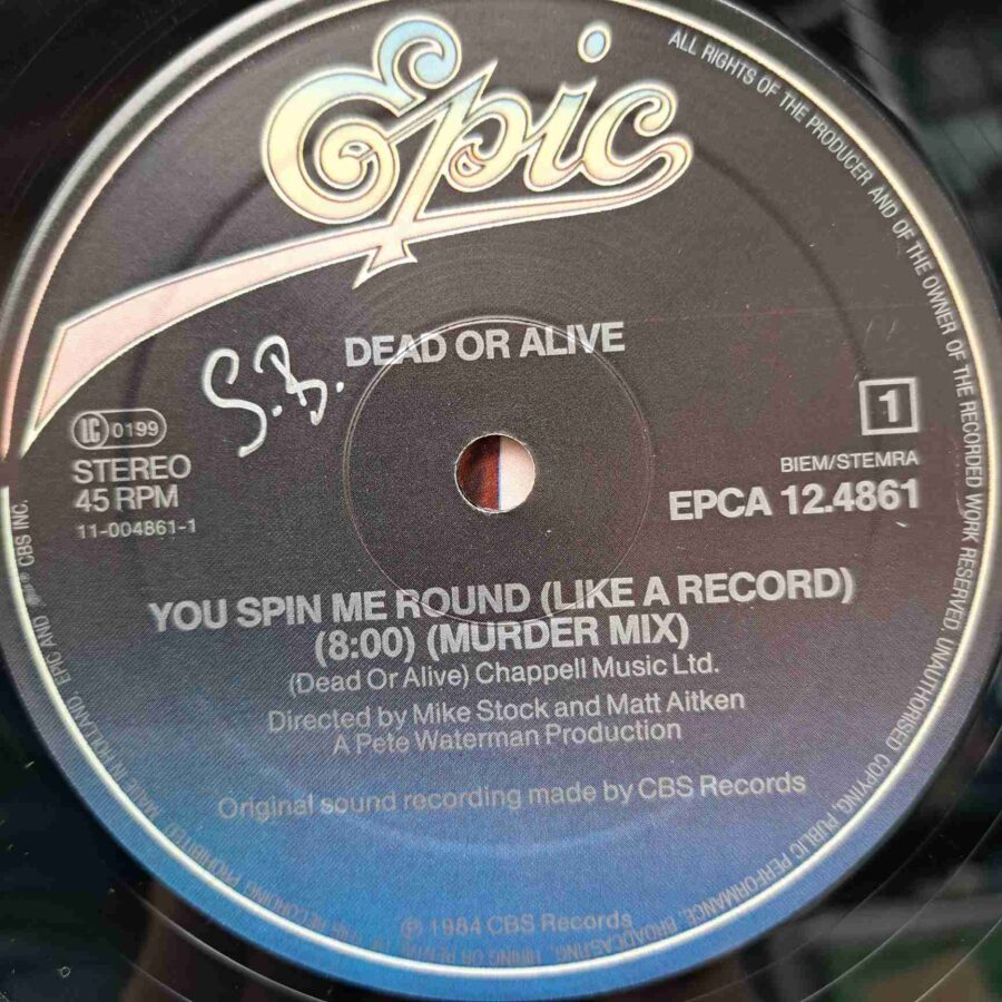 Dead Or Alive – You Spin Me Round (Like A Record) (Murder Mix) (1) Dead Or Alive – You Spin Me Round (Like A Record) (Murder Mix) - Disc Vinil MAXI 45 RPM VG+ (lotM)