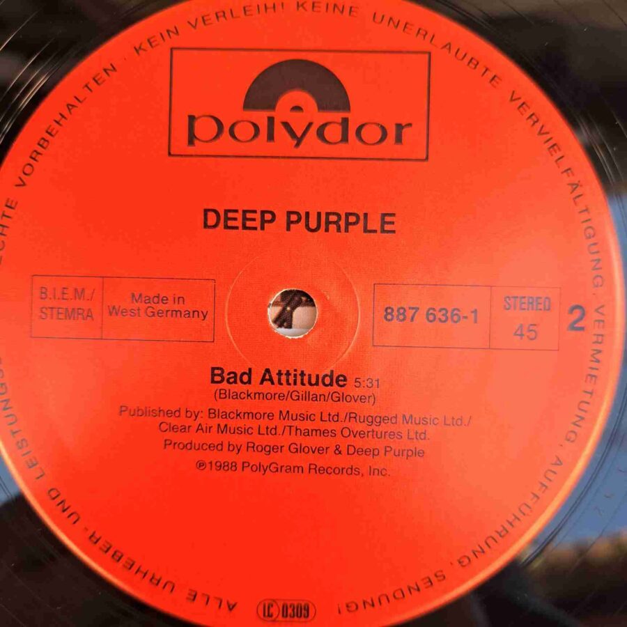 Deep Purple – Hush (1) Deep Purple – Hush – Disc Vinil MAXI 45 RPM VG (lotB)