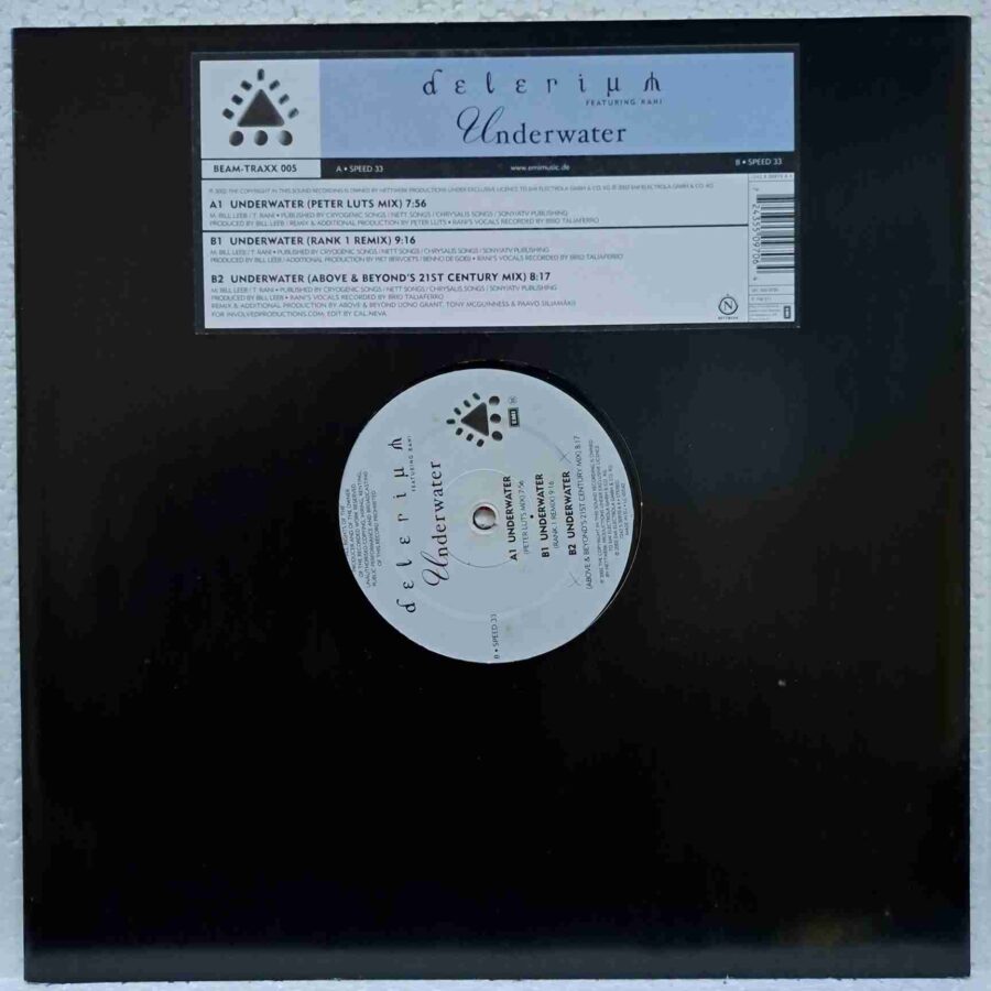 Delerium Featuring Rani – Underwater – Disc Vinil MAXI 45 RPM EX