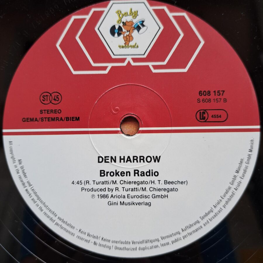 Den Harrow – Charlesto (1) Den Harrow – Charleston – Disc Vinil MAXI VG+ (lotC)