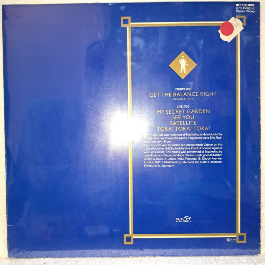 Depeche Mode – Get The Balance Right And Live Tracks (1) Depeche Mode – Get The Balance Right And Live Tracks – Disc Vinil MAXI 45 RPM VG(lotD) RESIGILAT