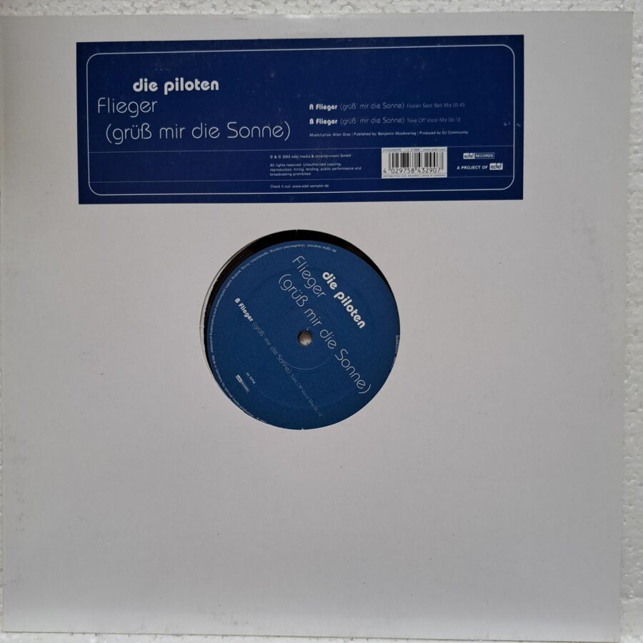 Die Piloten – Flieger (Grüss Mir Die Sonne) - Disc Vinil MAXI VG+ (lotE)