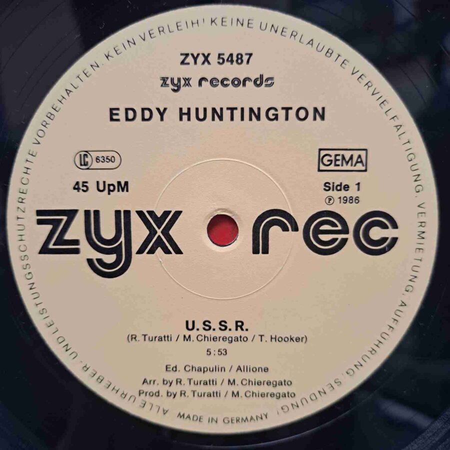 Eddy Huntington – U.S.S.R (1) Eddy Huntington – U.S.S.R. - Disc Vinil MAXI 45 RPM VG (lotK)