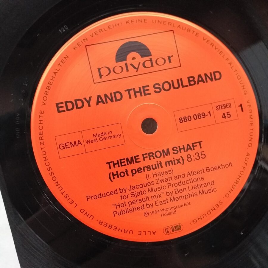 Eddy & The Soulband – Theme From Shaft Disc VINIL MAXI VG VG+