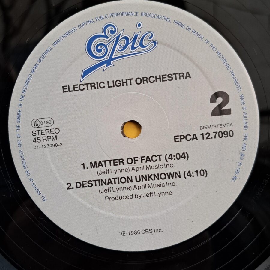 Electric Light Orchestra – So Serious Electric Light Orchestra – So Serious Disc VINIL MAXI VG+