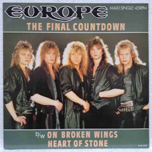 Europe – The Final Countdown (2) Europe – The Final Countdown - Disc Vinil MAXI 45 RPM VG (lotA)