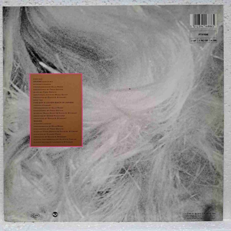 Eurythmics – Shame Disc VINIL maxi (2) Eurythmics – Shame Disc VINIL maxi VG+ (BOXI)