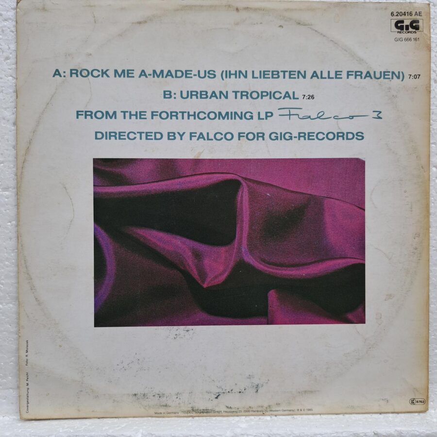 Falco – Rock Me Amadeus (3) Falco – Rock Me Amadeus – Disc Vinil MAXI VG VG+ (lotB)