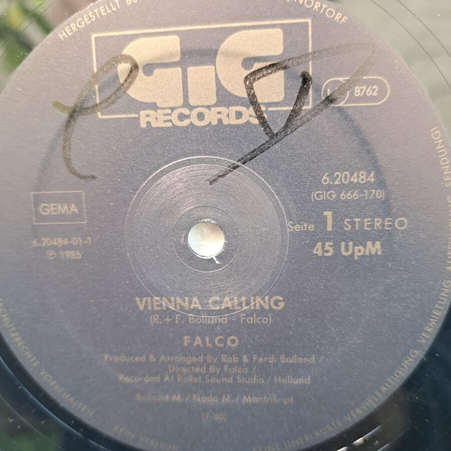 Falco – Vienna Calling (The Metternich Arrival-Mix) Disc VINIL maxi VG+ (box8)
