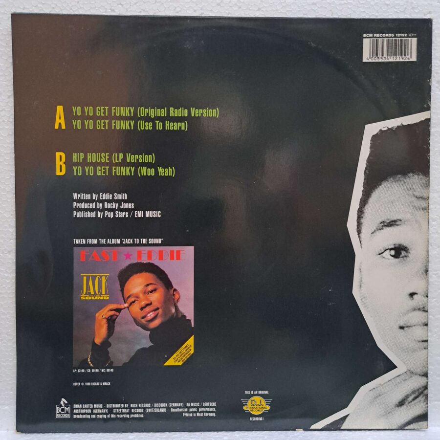 Fast Eddie – Yo Yo Get Funky (3) Fast Eddie – Yo Yo Get Funky – Disc Vinil MAXI VG VG+ (lotE)