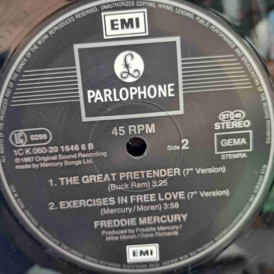 Freddie Mercury – The Great Pretender DISC VINIL MAXI VG VG+ (boxB)